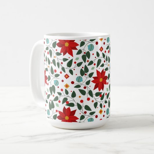 Poinsettia Paradise Tasse Cheer (Vorderseite Links)