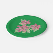 Poinsettia Party Teller (Schrägansicht)