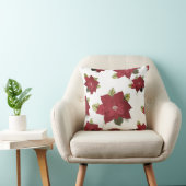 Poinsettia Pattern Cushion Kissen (Stuhl )