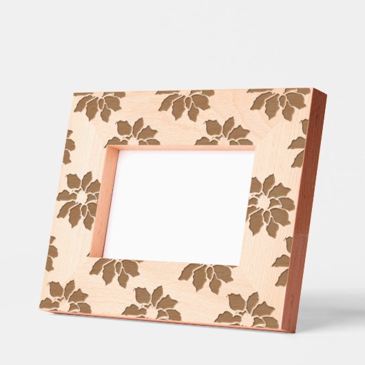 Poinsettia Pattern Geätzte Rahmen (Links)