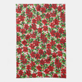 Poinsettia Pattern Weihnachten Geschirrtuch (Vertikal)