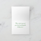 Poinsettia Pferd danke Karte (Innenseite)