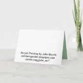 Poinsettia Pferde Weihnachtskarte Feiertagskarte (Rückseite)