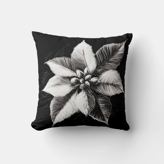 Poinsettia Pillow Kissen (Vorderseite)