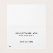 Poinsettia Pine Candles Weihnachtskarte (Innenseite Aufgefaltet)