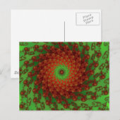 Poinsettia Postkarte (Vorne/Hinten)