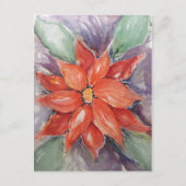 Poinsettia Postkarte (Vorderseite)