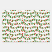 Poinsettia & Red Berry Festive Mexican Christmas Geschenkpapier Set (Vorderseite 2)
