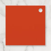 Poinsettia Red Graphic Holiday Foto Geschenkanhänger (Rückseite)