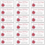Poinsettia Red | Grau Christmas Address Labels<br><div class="desc">Ideal für Weihnachts- und Feiertagskarten, Weihnachts- und Feiertagseinladungen und all Ihre Urlaubsmailings! Poinsettia Blumengrafik in rot und grau kombiniert mit Vorlagenfeldern, damit Sie Ihre Namen und Adressliste personalisieren können. 18 2 Zoll hohe und 4 Zoll breite Etiketten pro Blatt mit 3 verschiedenen Grußoptionen - 1 pro Spalte. Sie können alle...</div>