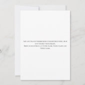 Poinsettia Red Winter Christmas Brautparty Einladung (Rückseite)