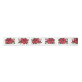 Poinsettia Ribbon Satinband