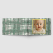 Poinsettia Sage Green Merry Christmas Photo real Gästebuch (Voll)