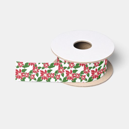 Poinsettia Satinband (Spule)