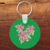 Poinsettia Schlüsselanhänger (Vorderseite)