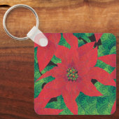 Poinsettia Schlüsselanhänger (Vorderseite)