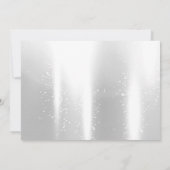 Poinsettia Schneeflocken, Weihnachtsgebäck im Unte Einladung (Rückseite)