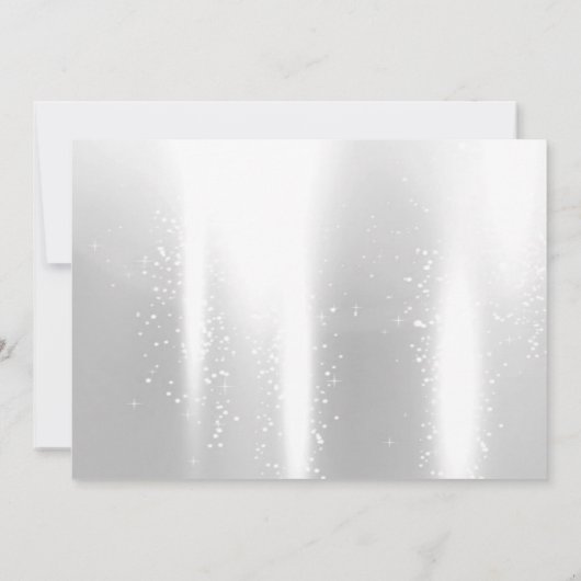 Poinsettia Schneeflocken, Weihnachtsgebäck im Unte Einladung (Rückseite)