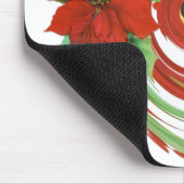 Poinsettia Swirl Mousepad (Ecke)