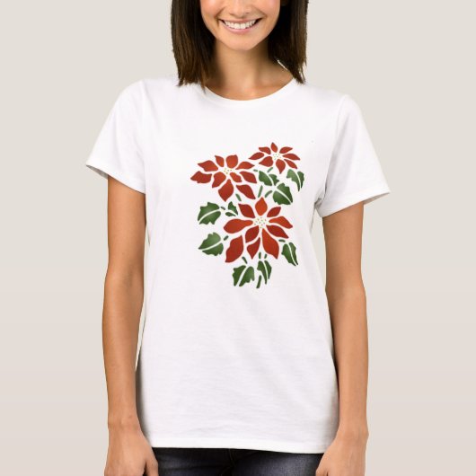 Poinsettia-T-Shirt T-Shirt (Vorderseite)