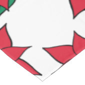 Poinsettia Tableclout Tischdecke (Schrägansicht)