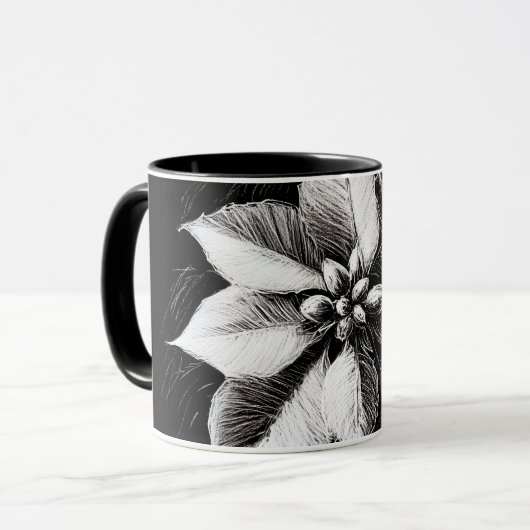 Poinsettia-Tasse Tasse (Vorderseite Links)