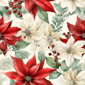 Poinsettia Throw Blanket Traditional Holiday Gift Fleecedecke