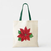 Poinsettia Tote Bag Tragetasche (Rückseite)