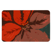Poinsettia Traditionelles Design Magnet (Horizontal)