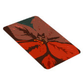 Poinsettia Traditionelles Design Magnet (Rechte Seite)