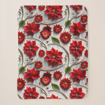 Poinsettia und Blätter