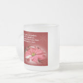 Poinsettia und Gedicht Weihnachtszeit-Tasse Mattglastasse (Vorderseite Links)