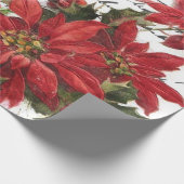 Poinsettia und Heilige Geschenkpapier (Ecke)