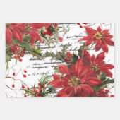 Poinsettia und Heilige Geschenkpapier Set (Vorderseite)