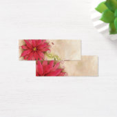 Poinsettia und Holly-Geschenkmarke (Schreibtisch)