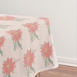 Poinsettia und Holly sprays Tischdecke