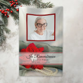 Poinsettia und Perlen anlässlich der Beerdigung de Banner