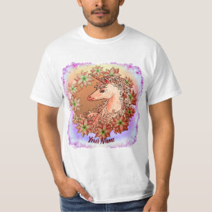 Poinsettia Unicorn T - Shirt