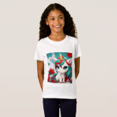 Poinsettia Unicorn T-Shirt (Vorne ganz)