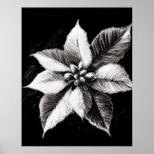 Poinsettia-Wandkunst Poster (Vorne)