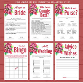 Poinsettia Wedding A-Z Brautparty Game