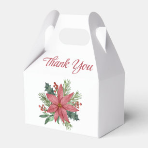 Poinsettia Weihnachten Vielen Dank für Ihre Hochze Geschenkschachtel