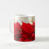 Poinsettia | Weihnachts-Blume Kaffeetasse (Vorderseite Links)