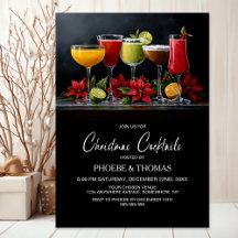 Poinsettia-Weihnachts-Cocktailparty