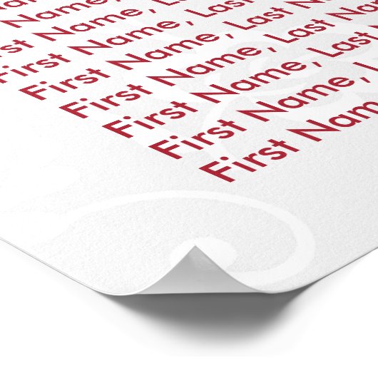 Poinsettia Weihnachts-Weihnachtskarten Poster (Ecke)