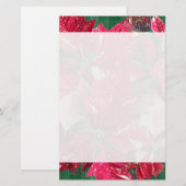 Poinsettia-Weihnachtsbriefpapier Briefpapier (Vorne/Hinten)