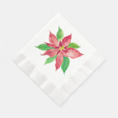 Poinsettia Weihnachtsbuch Napkins Serviette (Ecke)