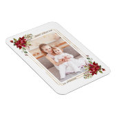 Poinsettia Weihnachtsfeiertag Foto Magnet (Rechte Seite)