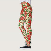 Poinsettia Weihnachtsfest Party Hochwertige Leggin Leggings (Links)