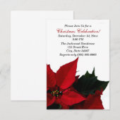 Poinsettia Weihnachtsfeste Party Einladungen (Vorne/Hinten)